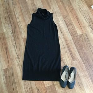 Classy Sleeveless Turtleneck Sweater Dress